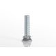 Plow Bolt, Grade 5, Flat Head, Zinc Finish Alloy Steel, 3/8-16 x 1-1/2"