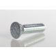 Plow Bolt, Grade 5, Flat Head, Zinc Finish Alloy Steel, 3/8-16 x 1-1/2"