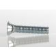 Plow Bolt, Grade 8, Flat Head, Zinc Finish Alloy Steel, 1/2-13 x 2-1/2"