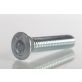 Plow Bolt, Grade 8, Flat Head, Zinc Finish Alloy Steel, 1/2-13 x 2-1/2"