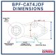 Bull Pull BPF-CAT4JDF Articulating Implement Hitch Category 3-4