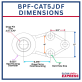 Bull Pull BPF-CAT5JDF Articulating Implement Hitch Category 5