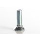 Plow Bolt, Grade 5, Flat Head, Zinc Finish Alloy Steel, 3/8-16 x 1-1/4"