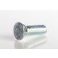 Plow Bolt, Grade 5, Flat Head, Zinc Finish Alloy Steel, 3/8-16 x 1-1/4"