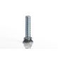 Plow Bolt, Grade 5, Flat Head, Zinc Finish Alloy Steel, 3/8-16 x 1-1/2"