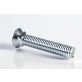Plow Bolt, Grade 5, Flat Head, Zinc Finish Steel, 7/16-14 x 2-1/2"