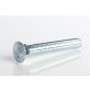 Plow Bolt, Grade 5, Flat Head, Zinc Finish Steel, 7/16-14 x 3"
