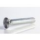 Plow Bolt, Grade 8, Flat Head, Zinc Finish Alloy Steel, 1/2-13 x 3"