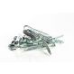 Hammerlock Cotter Pin, Steel, Zinc Finish, 0.375" Head Diameter, 3/8 x 3"