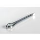 Hammerlock Cotter Pin, Steel, Zinc Finish, 0.375" Head Diameter, 3/8 x 3"