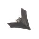 Nichols Ultrawing 9'' Bolt on 47° Field Cultivator Hard Faced Sweep 47UW9B7HFS