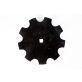 16" x 3mm Plain Cone Notched Disc Tillage Blade 1" Square x 1-1/8" Square