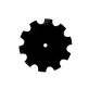 20" x 4.5mm Plain Cone Notched Disc Tillage Blade 1-1/2" Round