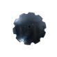 24" x 6.35mm Plain Cone Notched Disc Tillage Blade 1-1/2" Square x 1-3/4" Round