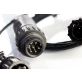 7 Pin Amphenol Adapter Cable to two 4 Pin Amp JD7-D2