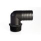Sprayer 2'' MPT x 2'' HB Threaded Hose Barb Elbow