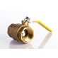 Valley 1-1/4'' Full Port Brass Ball Valve