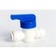 Push Connect Hand Valve Union Connector 1/4" Tube OD to 1/4" Tube OD