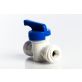 Push Connect Hand Valve Union Connector 3/8" Tube OD to 3/8" Tube OD