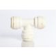 Push Connect Union Tee 3/8" Run OD to 3/8" Leg OD