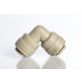 Push Connect Union Elbow 1/4" Tube OD to 1/4" Tube OD