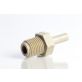 Push Connect Male Stem Adapter 1/4" Stem OD to 1/4" NPTM Thread