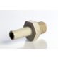 Push Connect Male Stem Adapter 3/8" Stem OD to 1/4" NPTM Thread