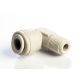 Push Connect Male Elbow 1/4" Tube OD to 1/8" NPTM Thread