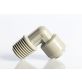Push Connect Male Elbow 1/4" Tube OD to 1/4" NPTM Thread