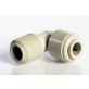 Push Connect Male Elbow 1/4" Tube OD to 1/4" NPTM Thread