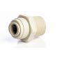 Push Connect Male Connector 3/8" Tube OD to 1/2" NPTM Thread