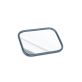 Rectangular Rolled-Rim Rear View Mirror with Ball Swivel