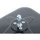 Rectangular Rolled-Rim Rear View Mirror with Ball Swivel