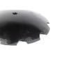24" x 6.35mm Plain Cone Notched Disc Tillage Blade 1-1/4" Square x 1-1/2" Round