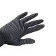 Kinco Black Nitrile Disposable Safety Gloves Medium