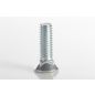 Plow Bolt, Grade 5, Flat Head, Zinc Finish Alloy Steel, 3/8-16 x 1-1/4"