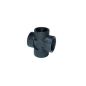 Norwesco 62264 1-1/4" Female Threaded Poly Cross 