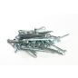 Hammerlock Cotter Pin, Steel, Zinc Finish, 0.5" Head Diameter, 1/4 x 3-1/2"