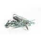 Hammerlock Cotter Pin, Steel, Zinc Finish, 0.375" Head Diameter, 3/8 x 3"