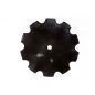 22" x 6.35mm Plain Cone Notched Disc Tillage Blade 1-1/4" Square x 1-1/2" Round 