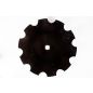 22" x 6.35mm Plain Cone Notched Disc Tillage Blade 1-1/2" Square