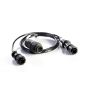 7 Pin Amphenol Adapter Cable to two 4 Pin Amp JD7-D2
