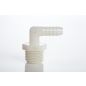 Valley 1/2'' MPT x 3/8'' HB Threaded Hose Barb Elbow