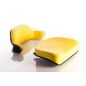 2 Piece Yellow Vinyl Tractor Seat fits John Deere