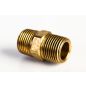 Milton 647 3/8" Hex Male Brass Nipple