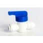 Push Connect Hand Valve Union Connector 1/4" Tube OD to 1/4" Tube OD 
