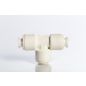 Push Connect Union Tee 1/4" Run OD to 1/4" Leg OD