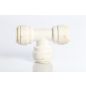 Push Connect Union Tee 3/8" Run OD to 3/8" Leg OD