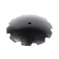24" x 6.35mm Plain Cone Notched Disc Tillage Blade 1-1/4" Square x 1-1/2" Round