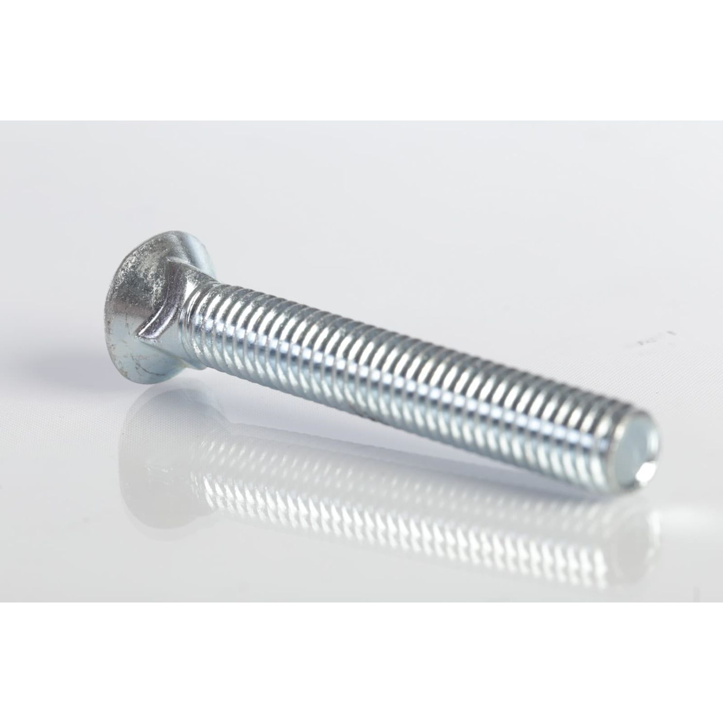 Plow Bolt, Grade 5, Flat Head, Zinc Finish Steel, 7/16-14 x 3"